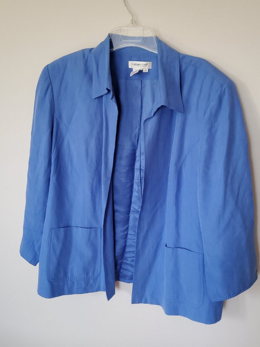 Coldwater Creek Plus size 2X Blue lightweight Jacket